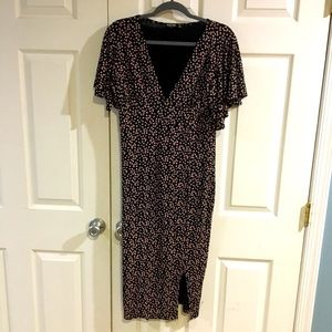 Nasty Gal Ruffle Sleeve Floral Dress - Size 12